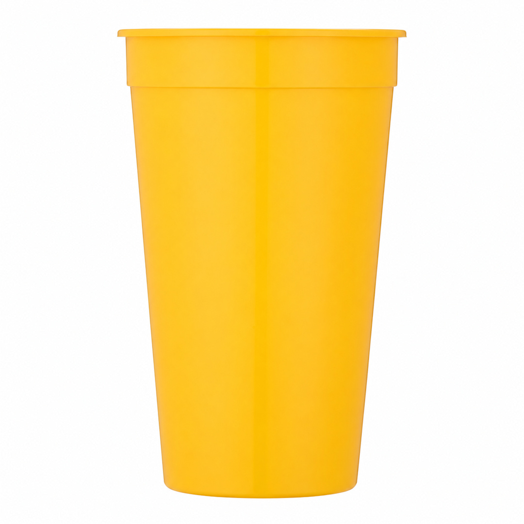 Solid 32oz Stadium Cup - SM-6014 Yellow