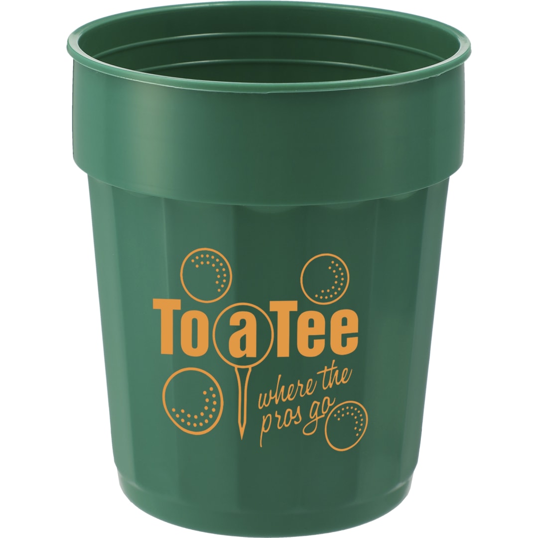 Fluted 16oz Stadium Cup - SM-6015 Green
