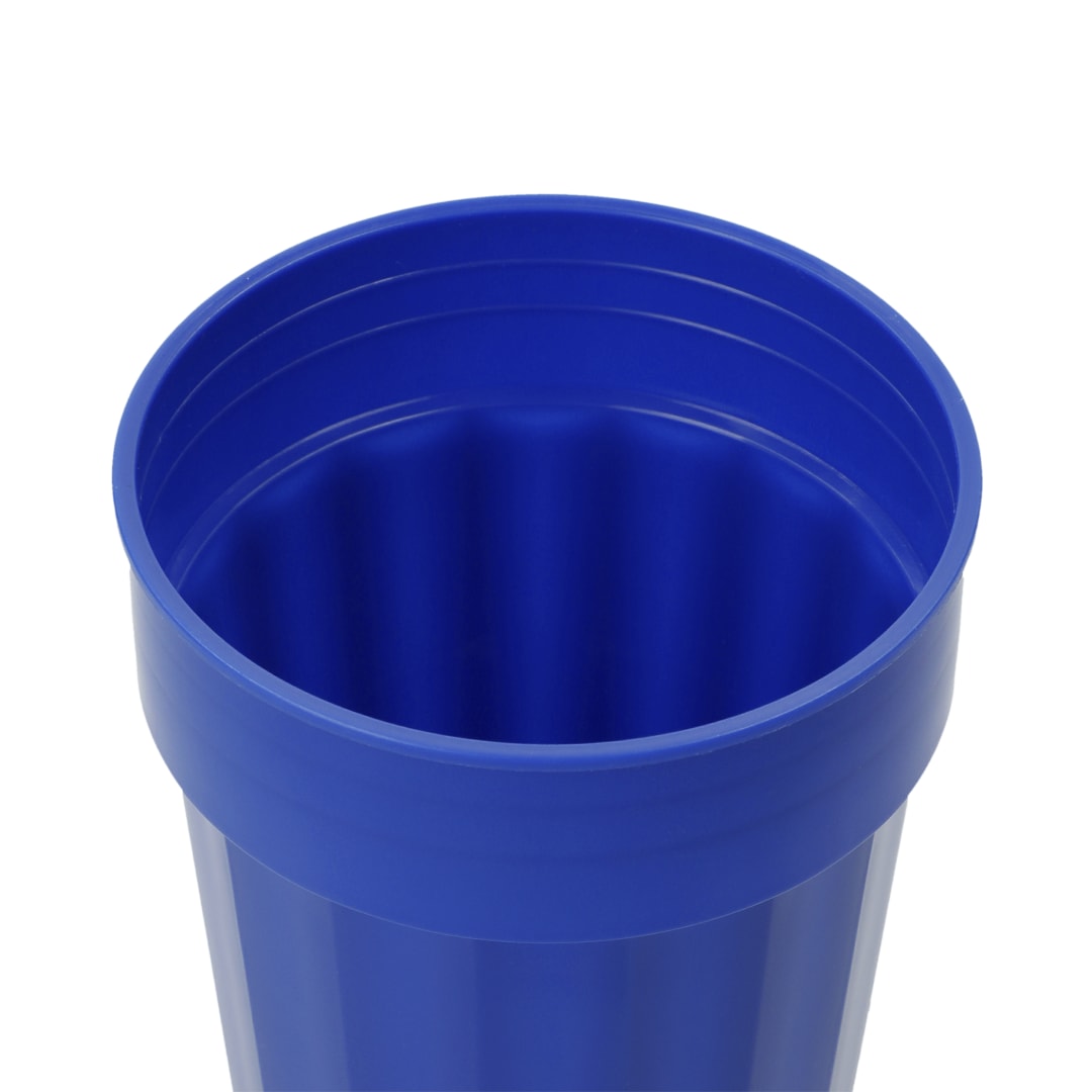 Bullet Fluted 16oz Stadium Cup - SM-6015 Blue