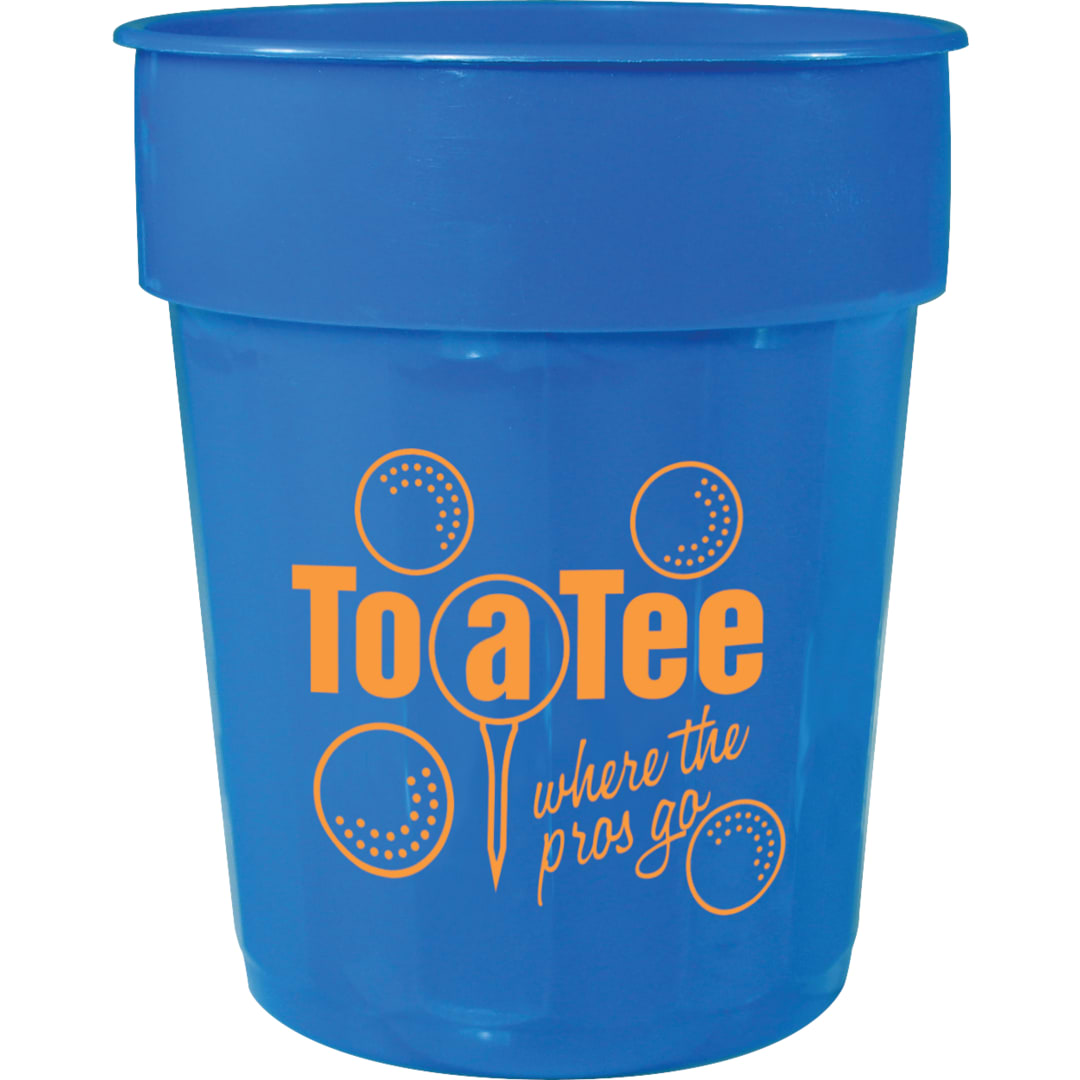 Bullet Fluted 16oz Stadium Cup - SM-6015 Blue