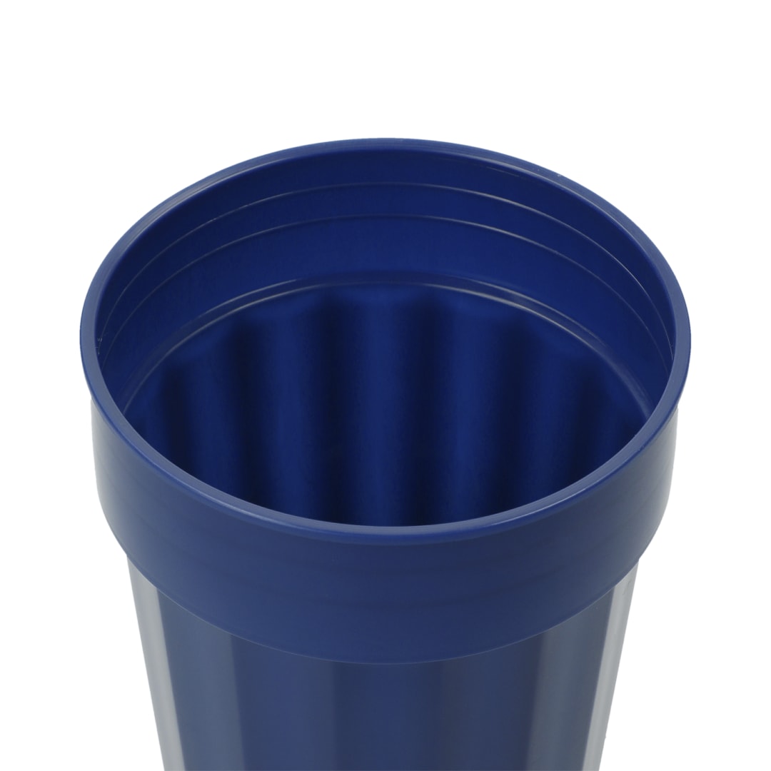 Bullet Fluted 16oz Stadium Cup - SM-6015 Blue