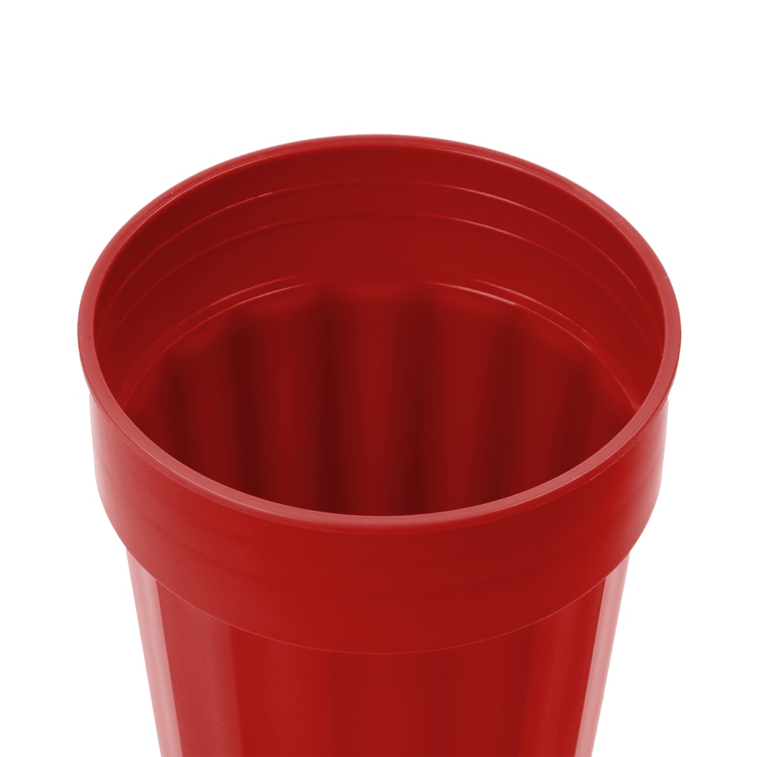 Bullet Fluted 16oz Stadium Cup - SM-6015 Red