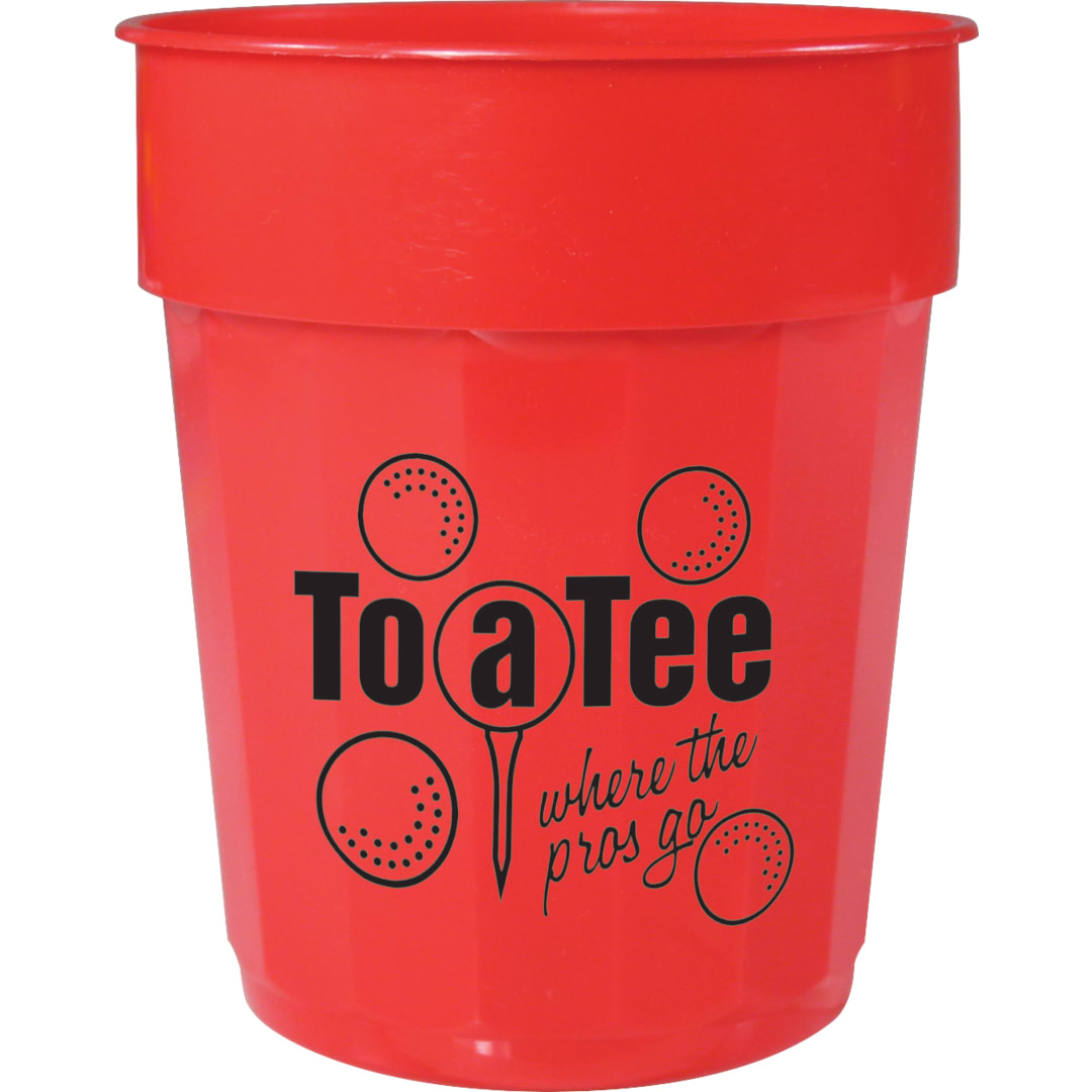 Bullet Fluted 16oz Stadium Cup - SM-6015 Red