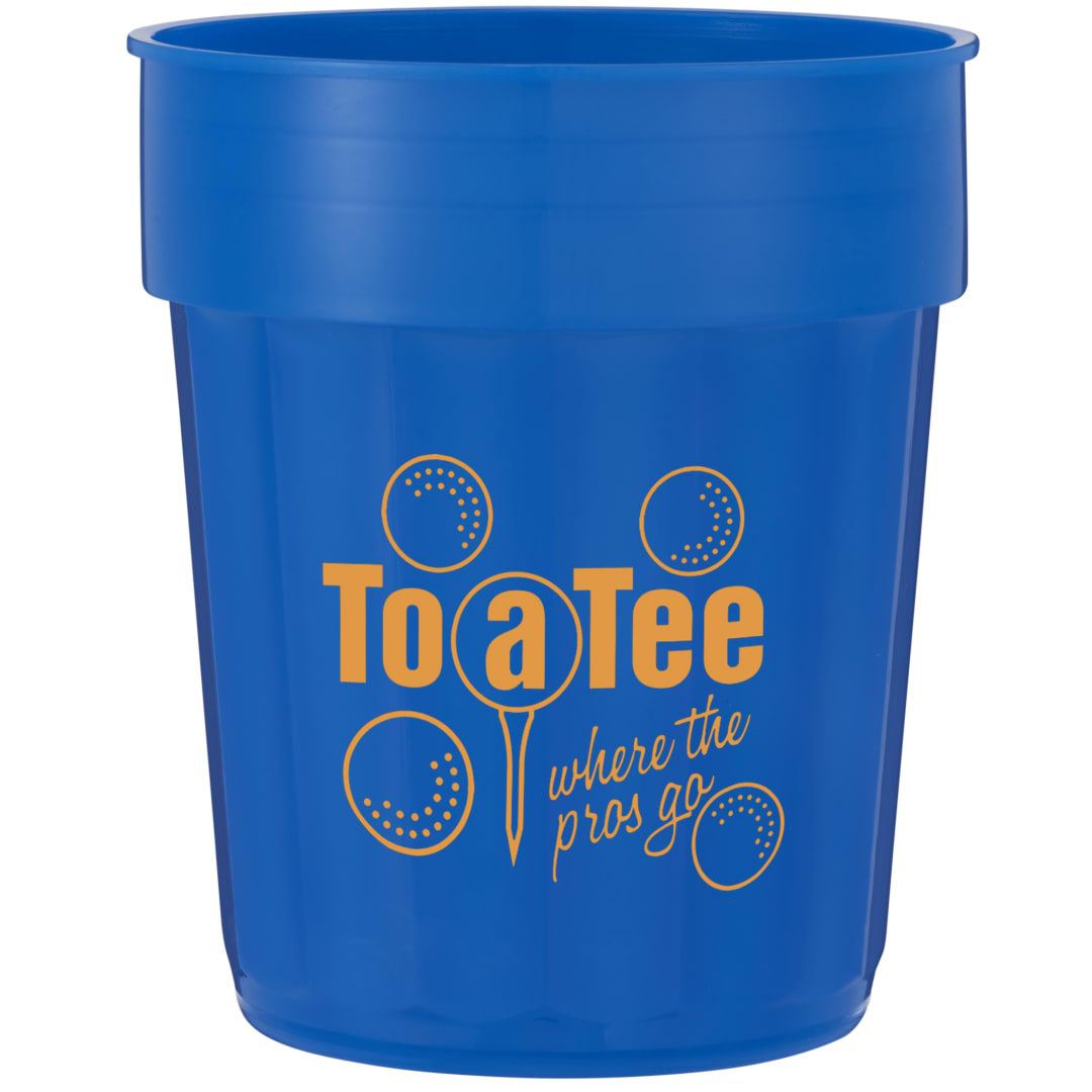 Bullet Fluted 16oz Stadium Cup - SM-6015 Blue