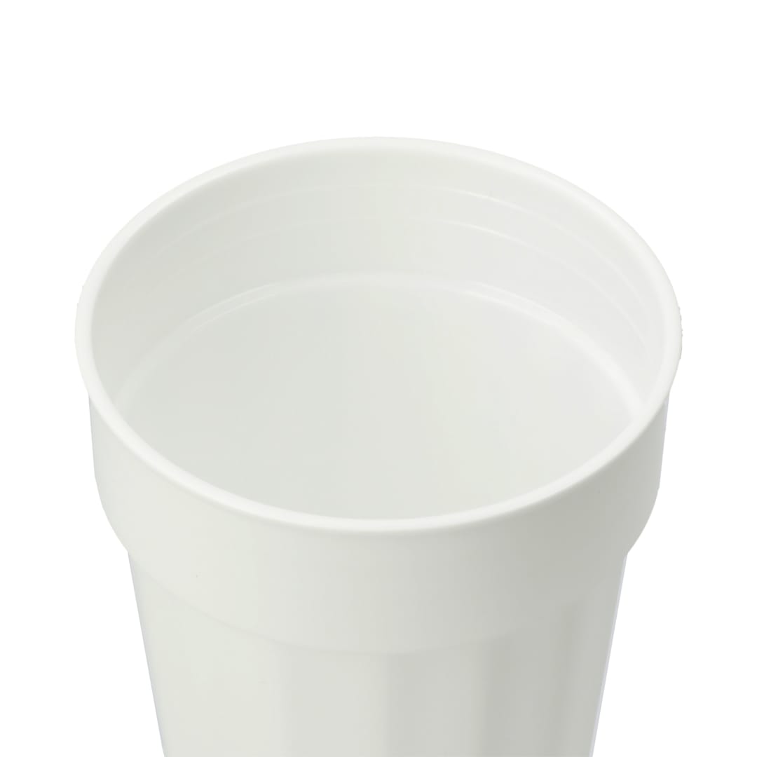 Bullet Fluted 16oz Stadium Cup - SM-6015 White