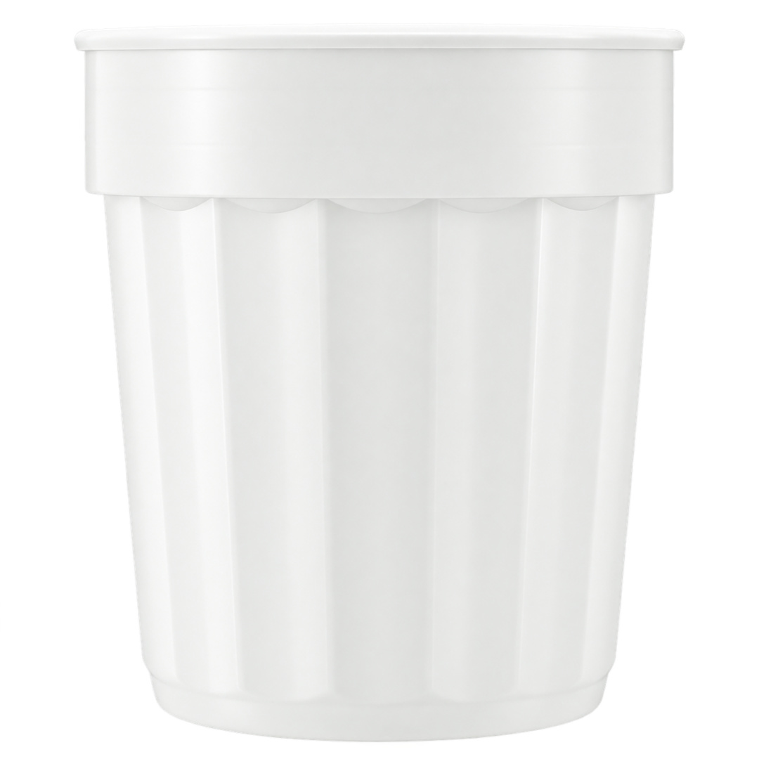 Fluted 16oz Stadium Cup - SM-6015 White
