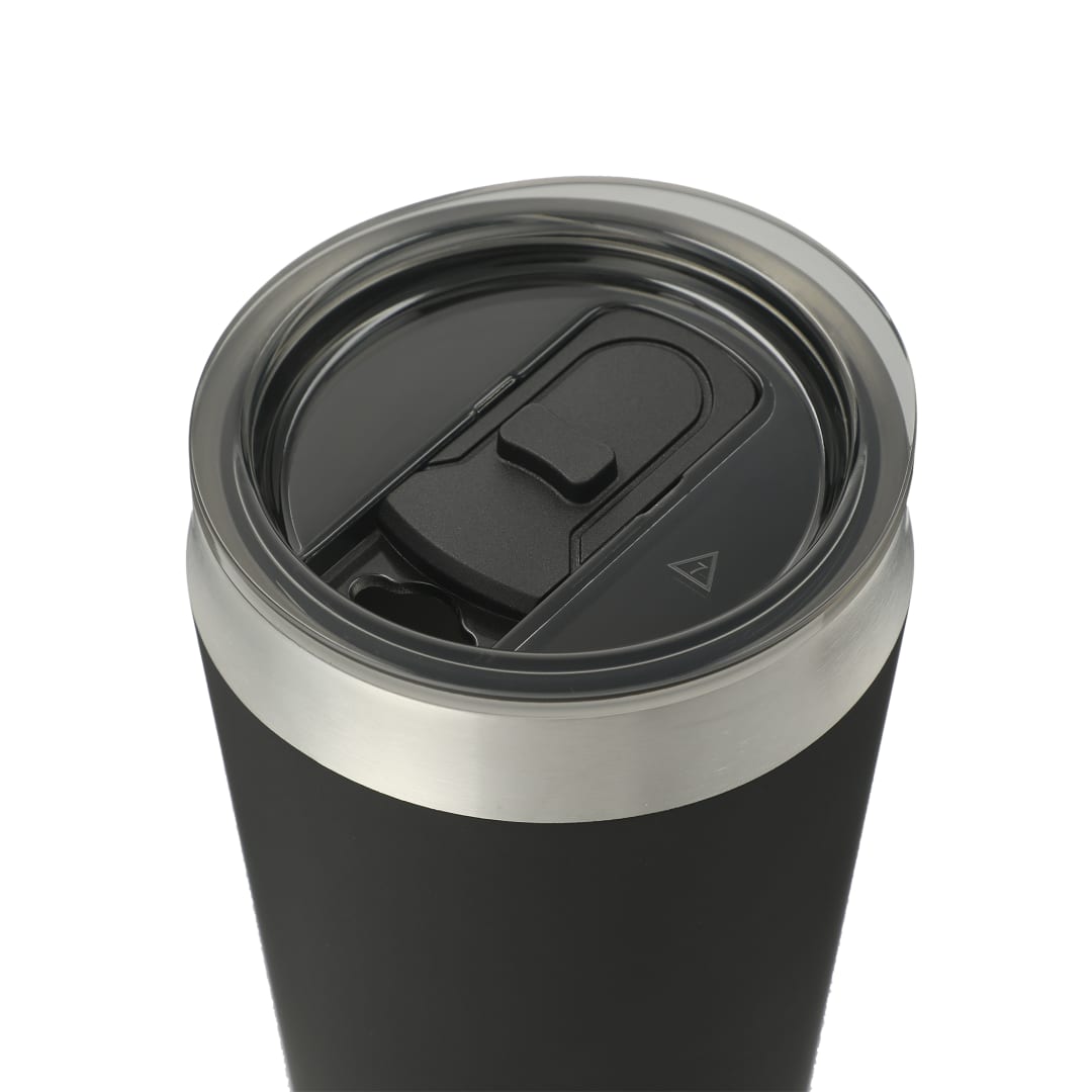 Faye 20oz Vacuum Tumbler w/ SS Straw - SM-6946 Black