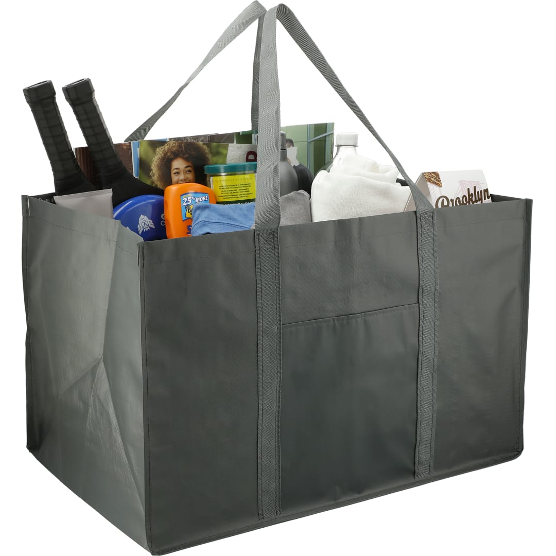 Recycled Woven Utility Tote - SM-7094 Gray