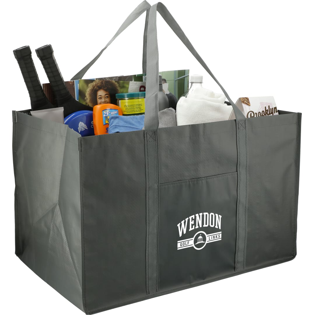 Recycled Woven Utility Tote - SM-7094 Gray