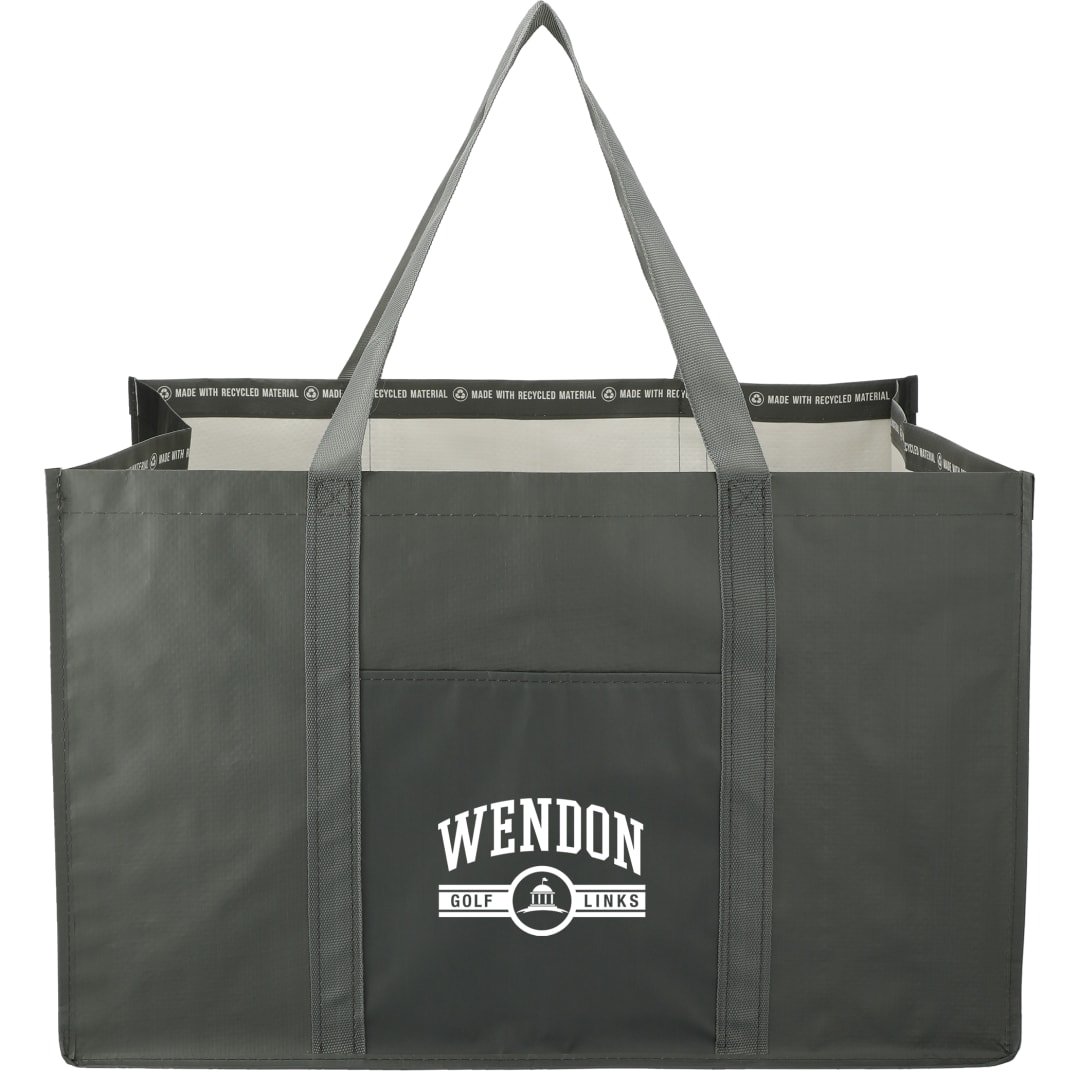 Recycled Woven Utility Tote - SM-7094 Gray