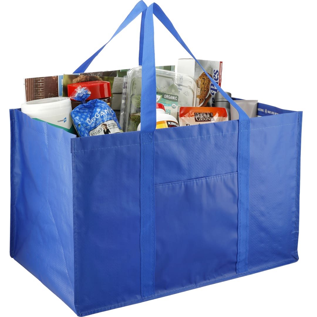 Recycled Woven Utility Tote - SM-7094 Blue