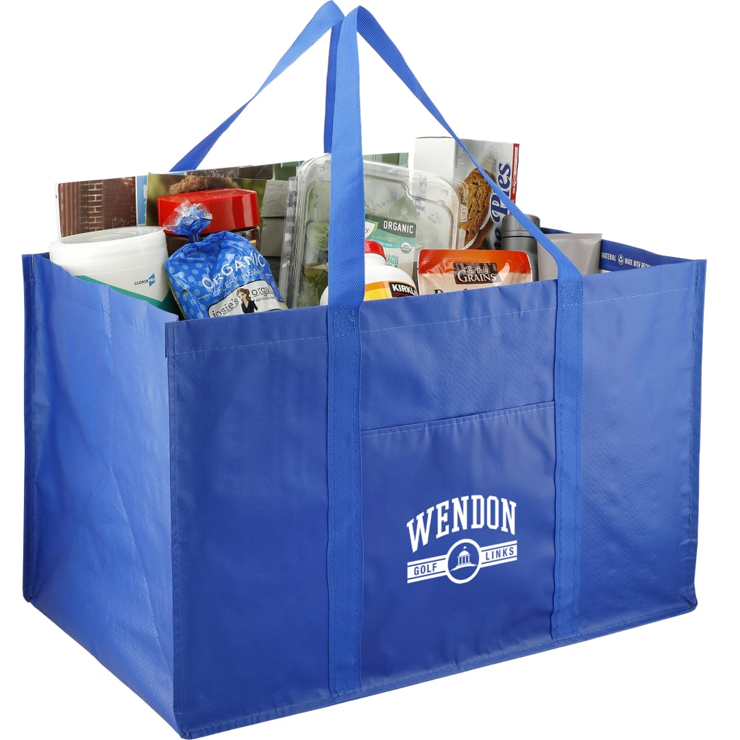 Recycled Woven Utility Tote - SM-7094 Blue