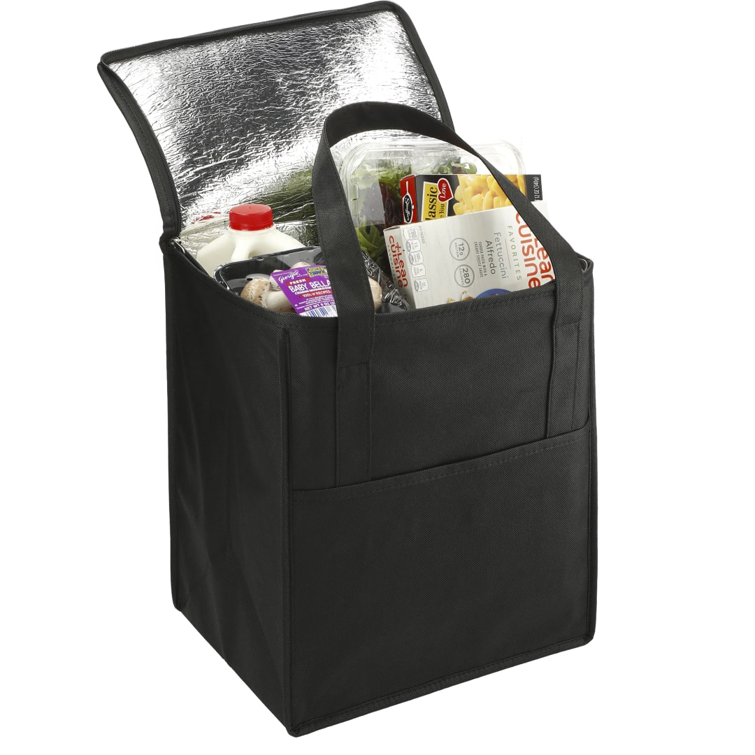 Hercules Flat Top Insulated Grocery Tote - SM-7430 Black