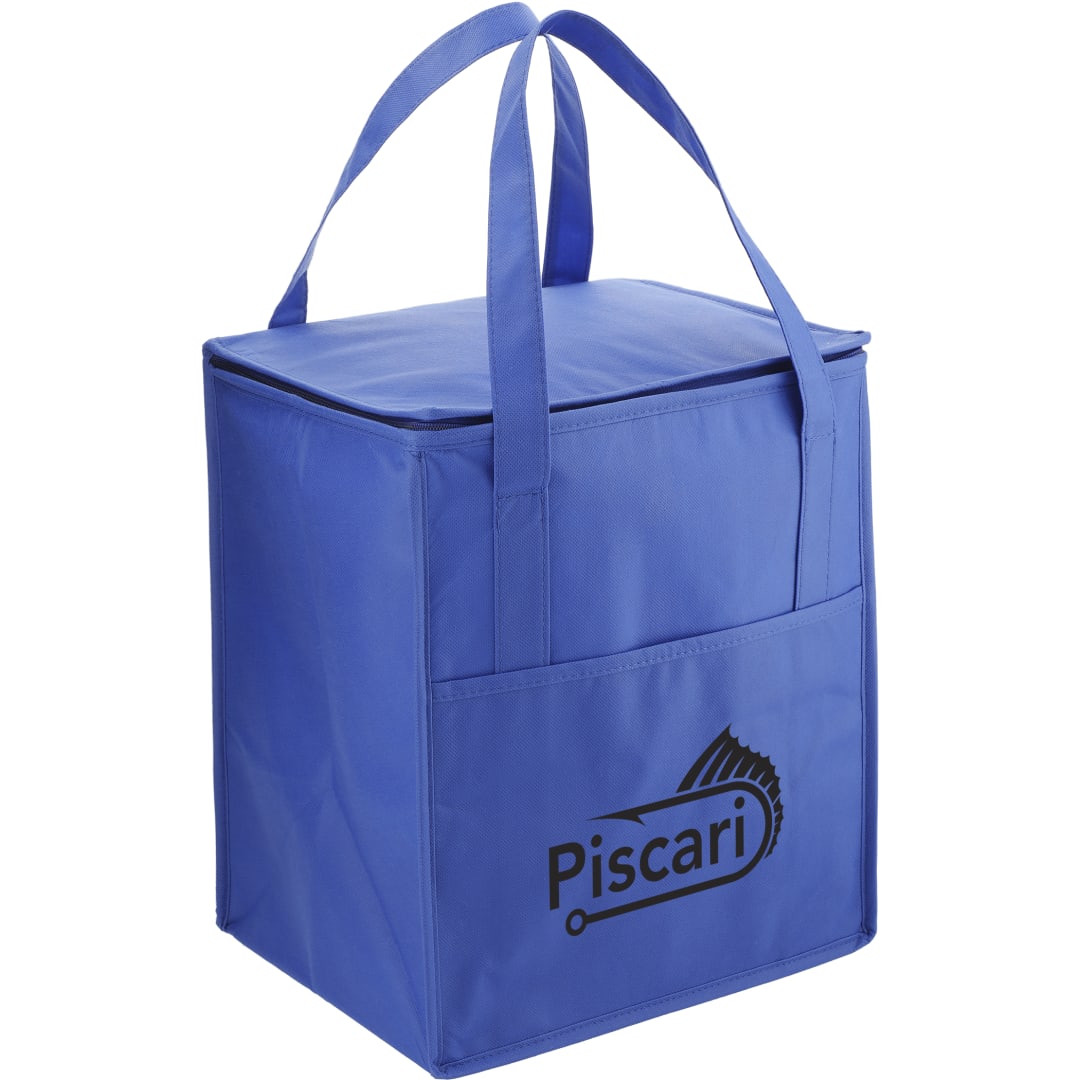 Hercules Flat Top Insulated Grocery Tote - SM-7430 Blue