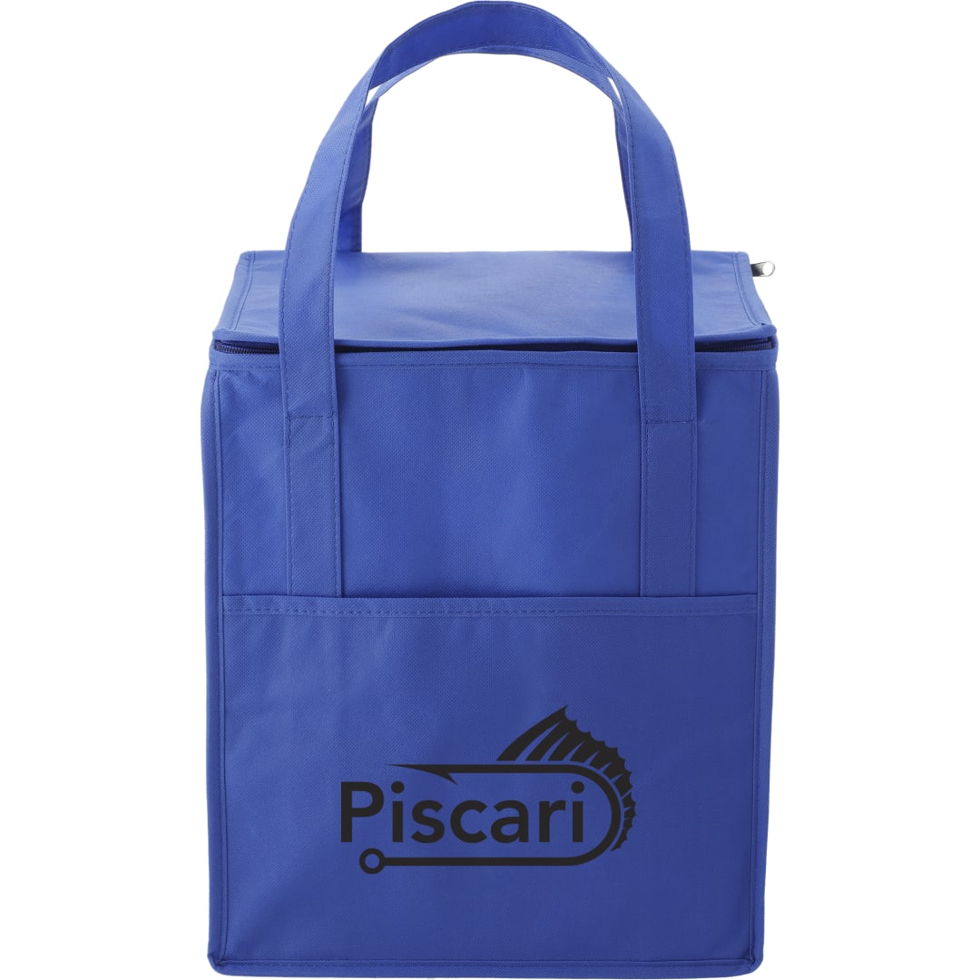 Hercules Flat Top Insulated Grocery Tote - SM-7430 Blue