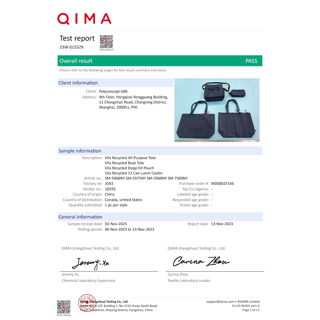 Vila Recycled 12 Can Lunch Cooler - SM-7509 Blue