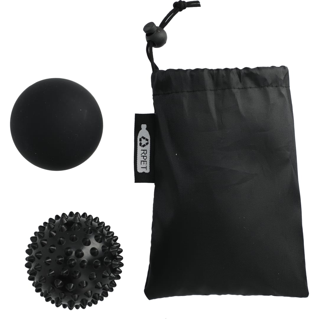 Oasis 2 Piece Massage Ball Set - SM-7664 Black