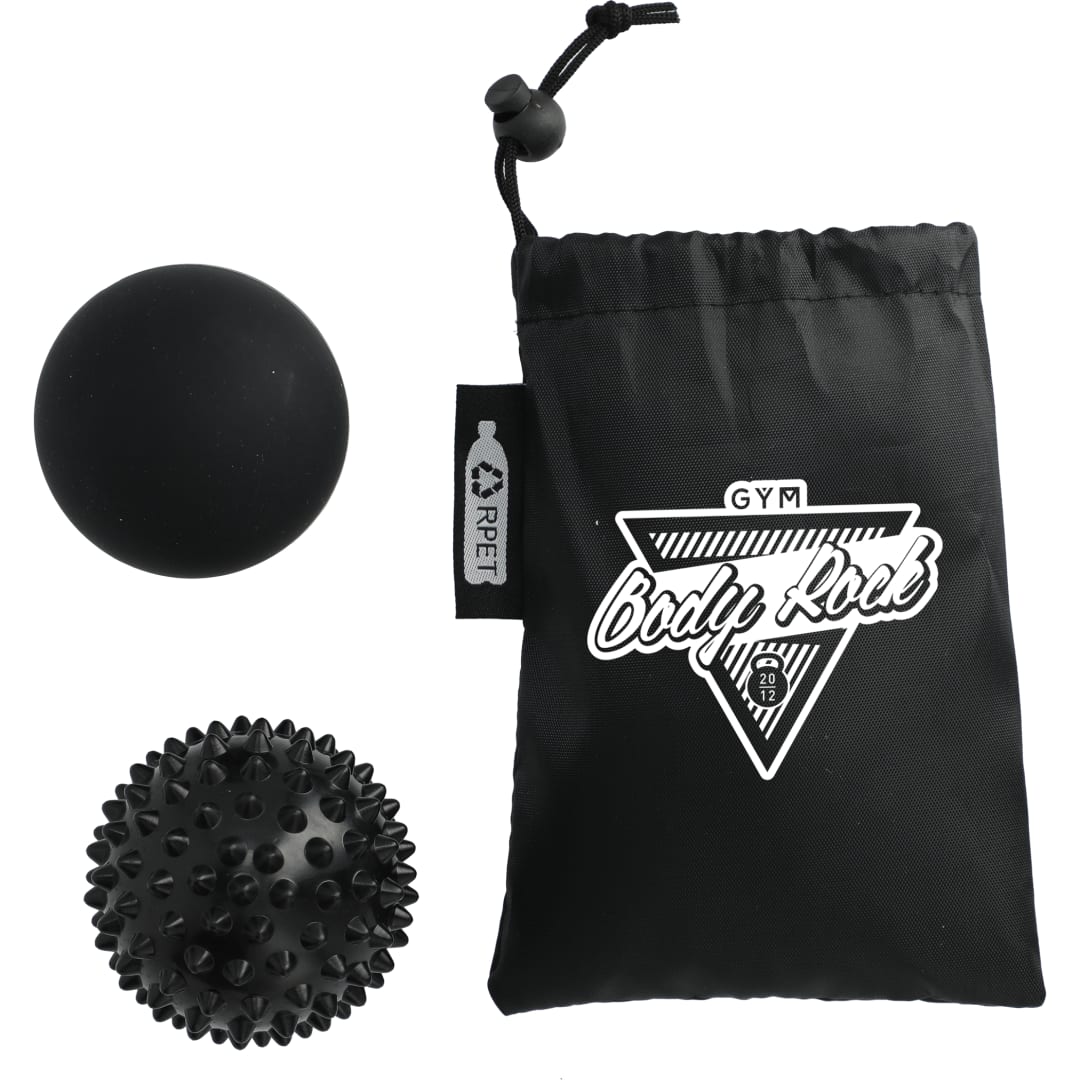 Oasis 2 Piece Massage Ball Set - SM-7664 Black