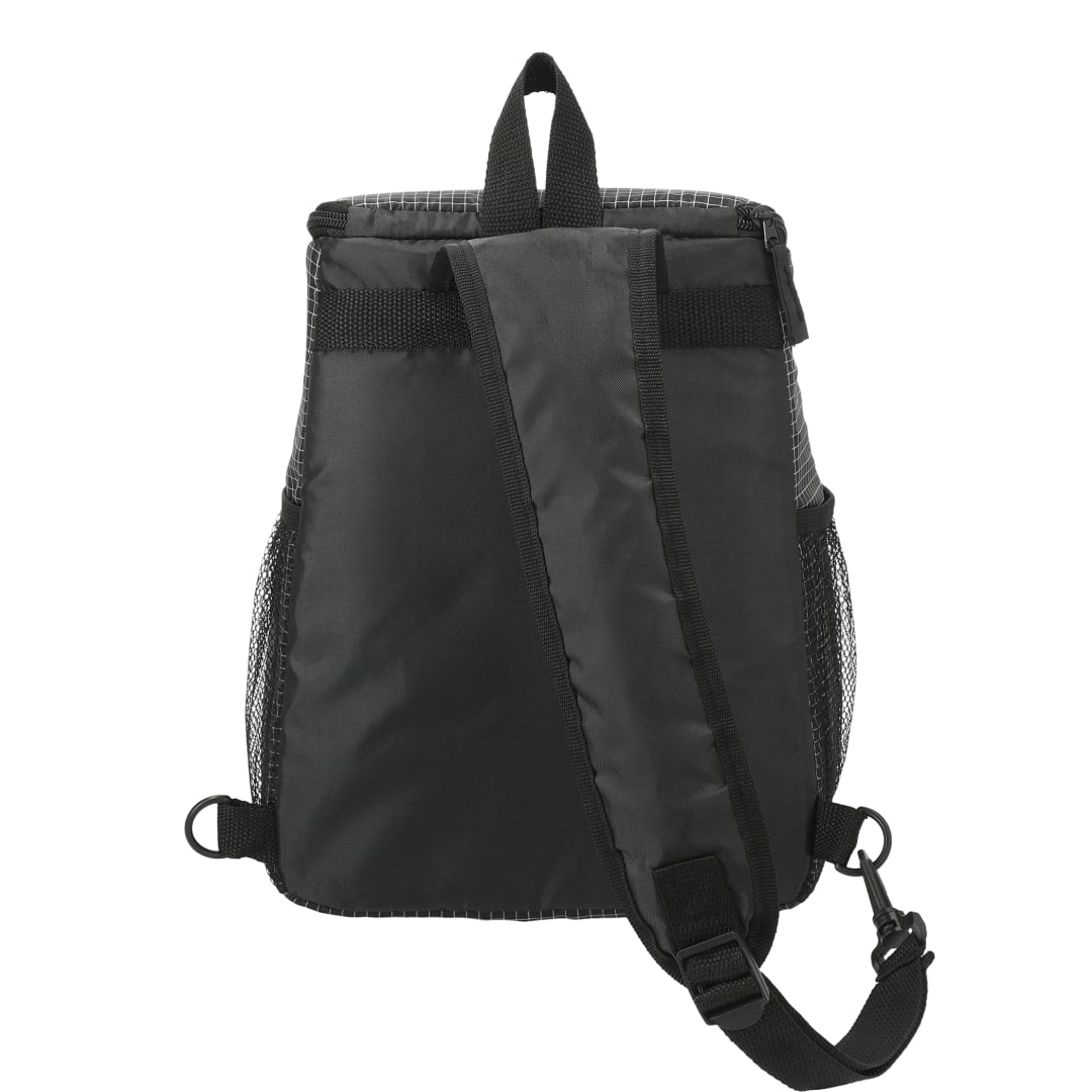 Grid Sling 12 Can Cooler - SM-7937 Black