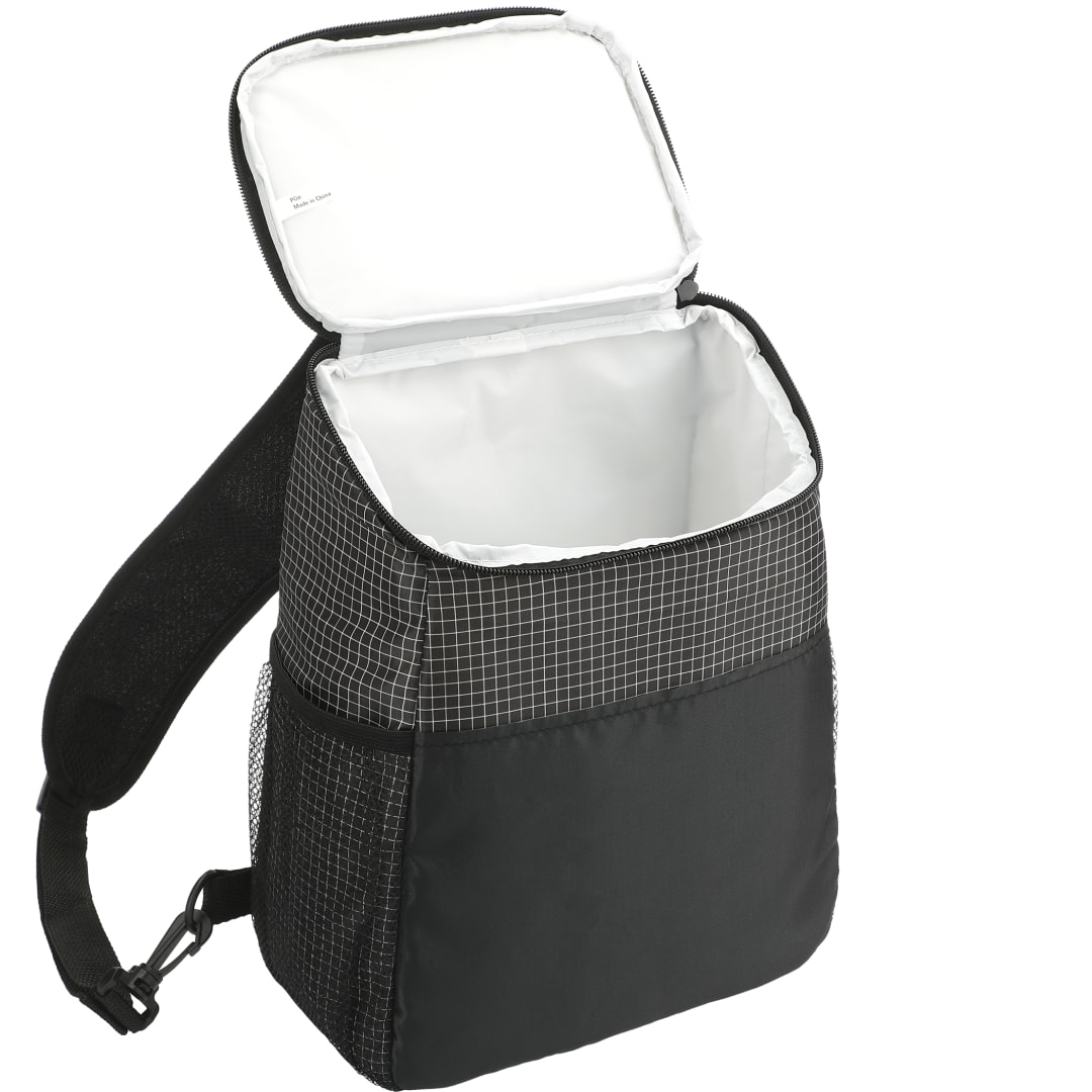 Grid Sling 12 Can Cooler - SM-7937 Black