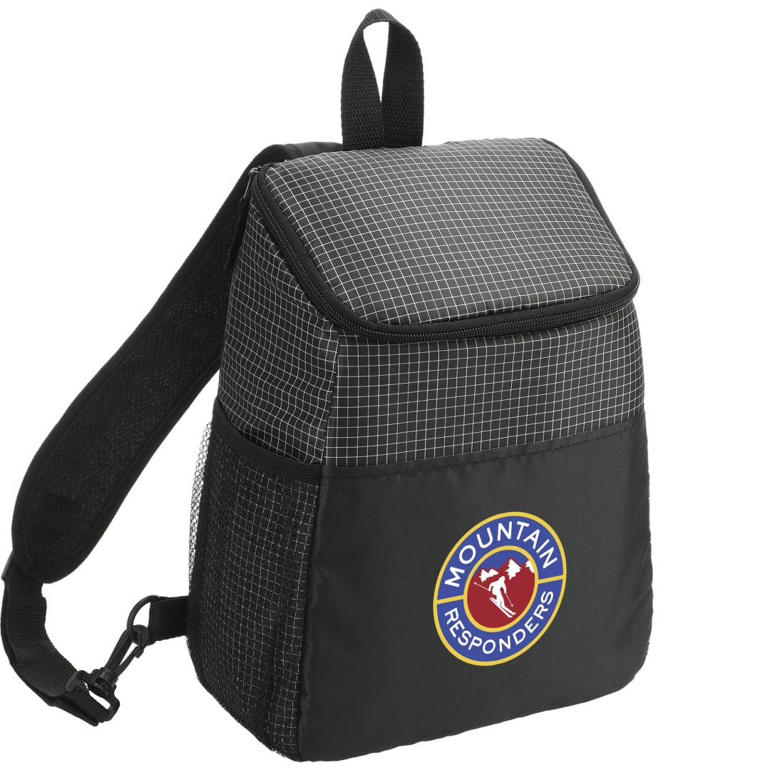 Grid Sling 12 Can Cooler - SM-7937 Black
