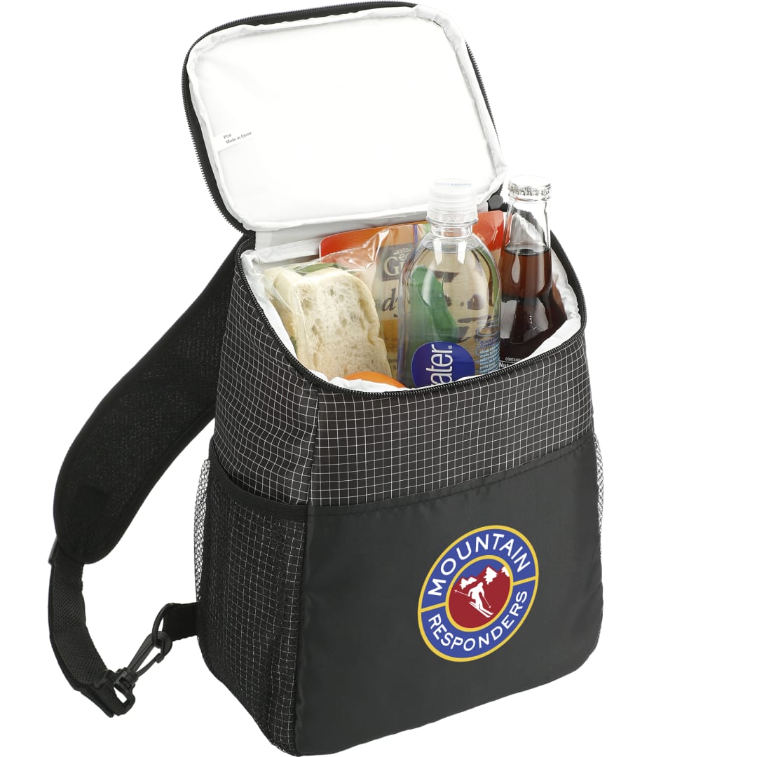 Grid Sling 12 Can Cooler - SM-7937 Black