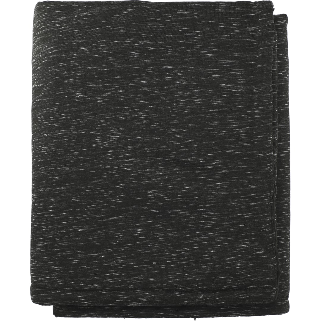 Heathered Sherpa Blanket - SM-8730 Black