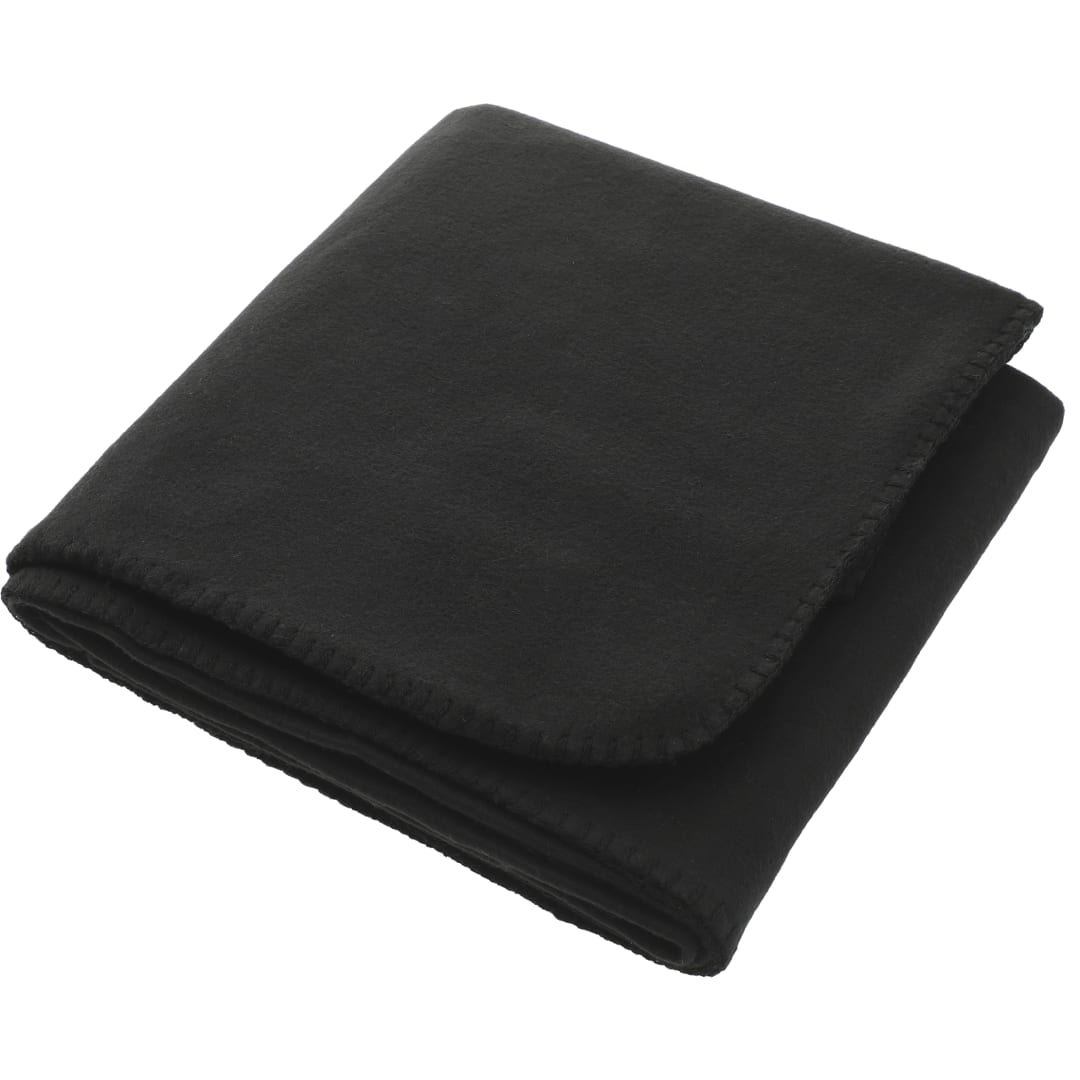 100% Recycled PET Fleece Blanket - SM-8798 Black