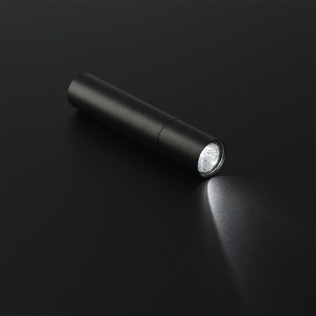 Rechargeable 1200mah Flashlight - SM-9779 Black