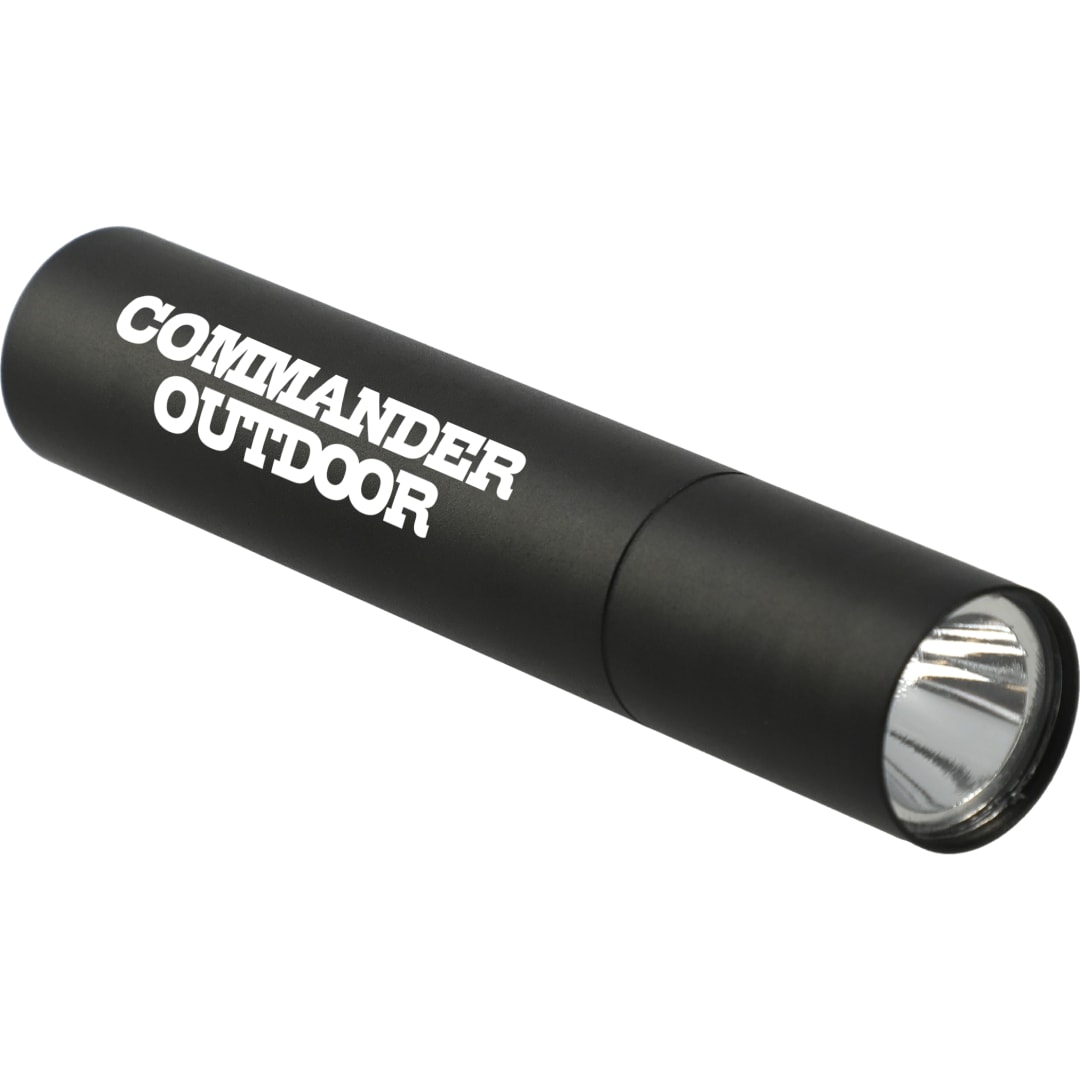 Rechargeable 1200mah Flashlight - SM-9779 Black