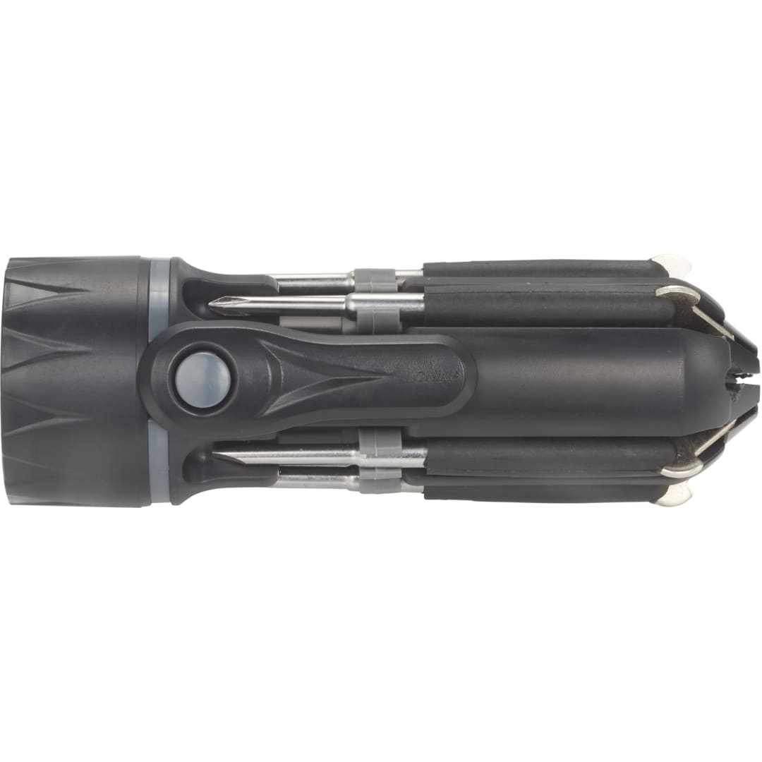 Spidey 8-In-1 Screwdriver Flashlight - 1430-28 Black
