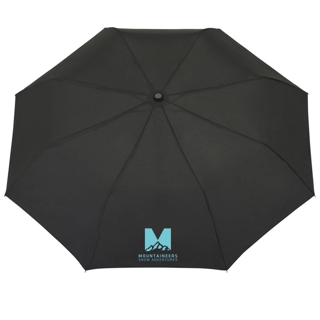 42" Recycled Folding Auto Open Umbrella - 5050-01 Black