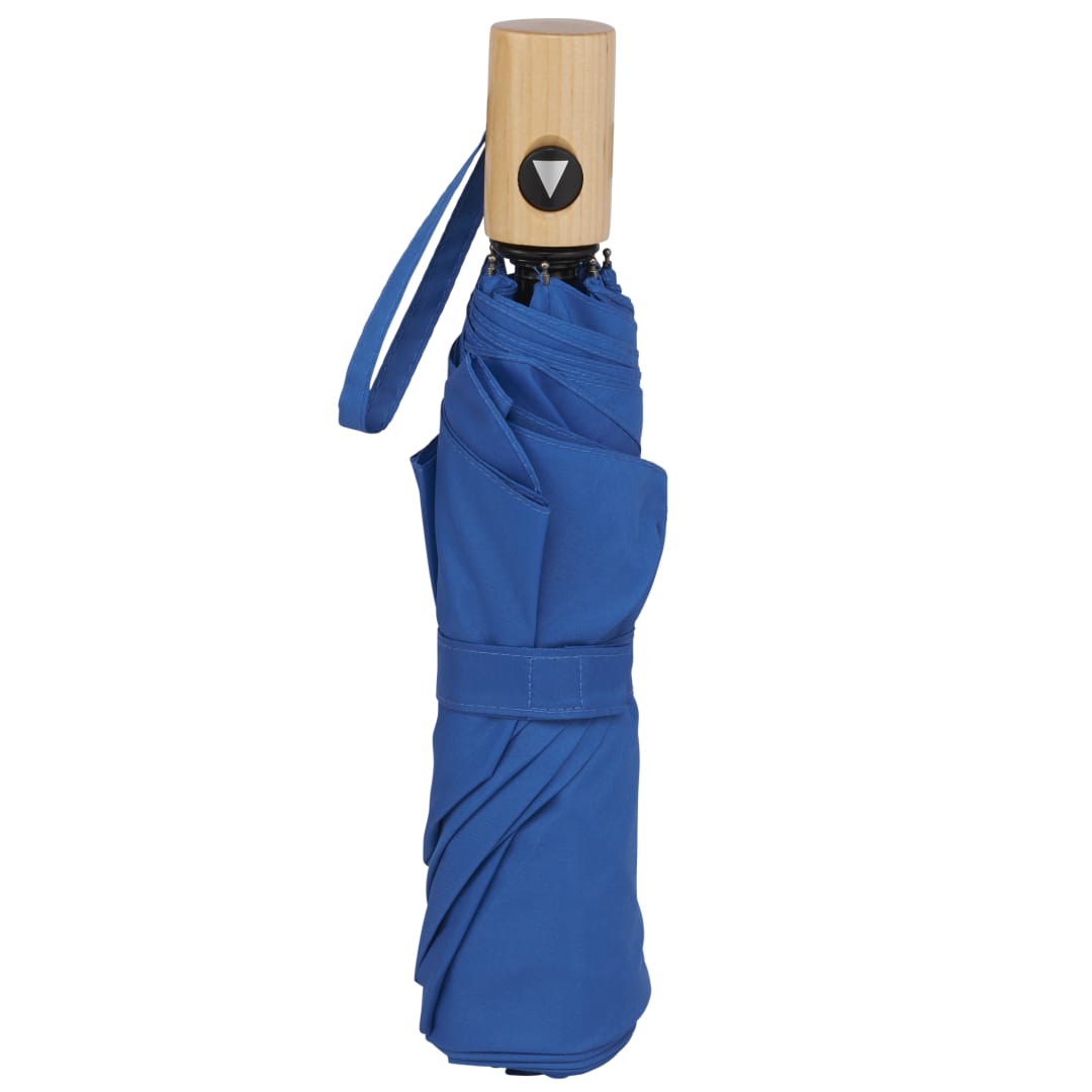 42" Recycled Folding Auto Open Umbrella - 5050-01 Blue