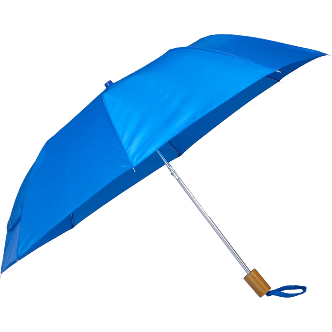 42" Recycled Folding Auto Open Umbrella - 5050-01 Blue