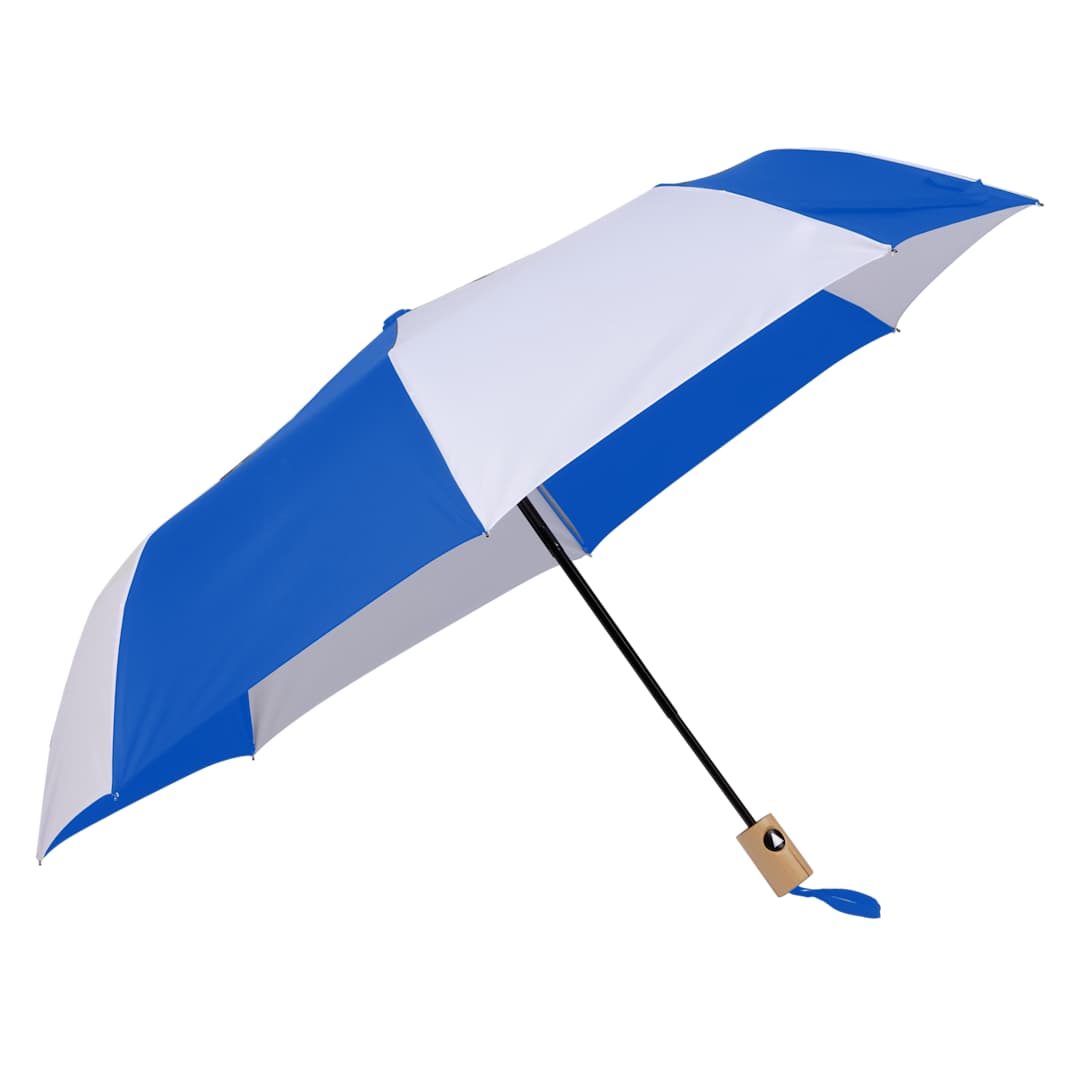 42" Recycled Folding Auto Open Umbrella - 5050-01 Blue