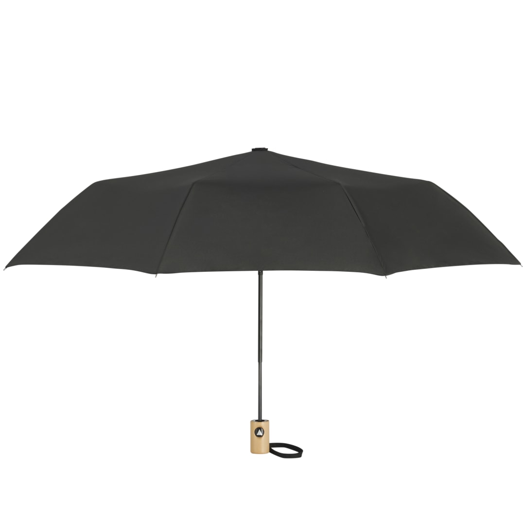 42" Recycled Folding Auto Open Umbrella - 5050-01 Black