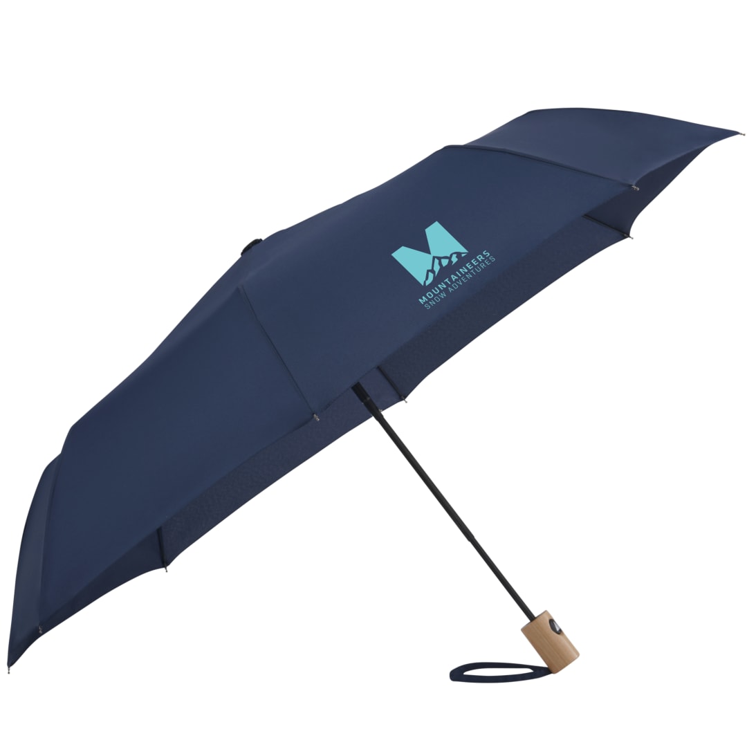 42" Recycled Folding Auto Open Umbrella - 5050-01 Blue