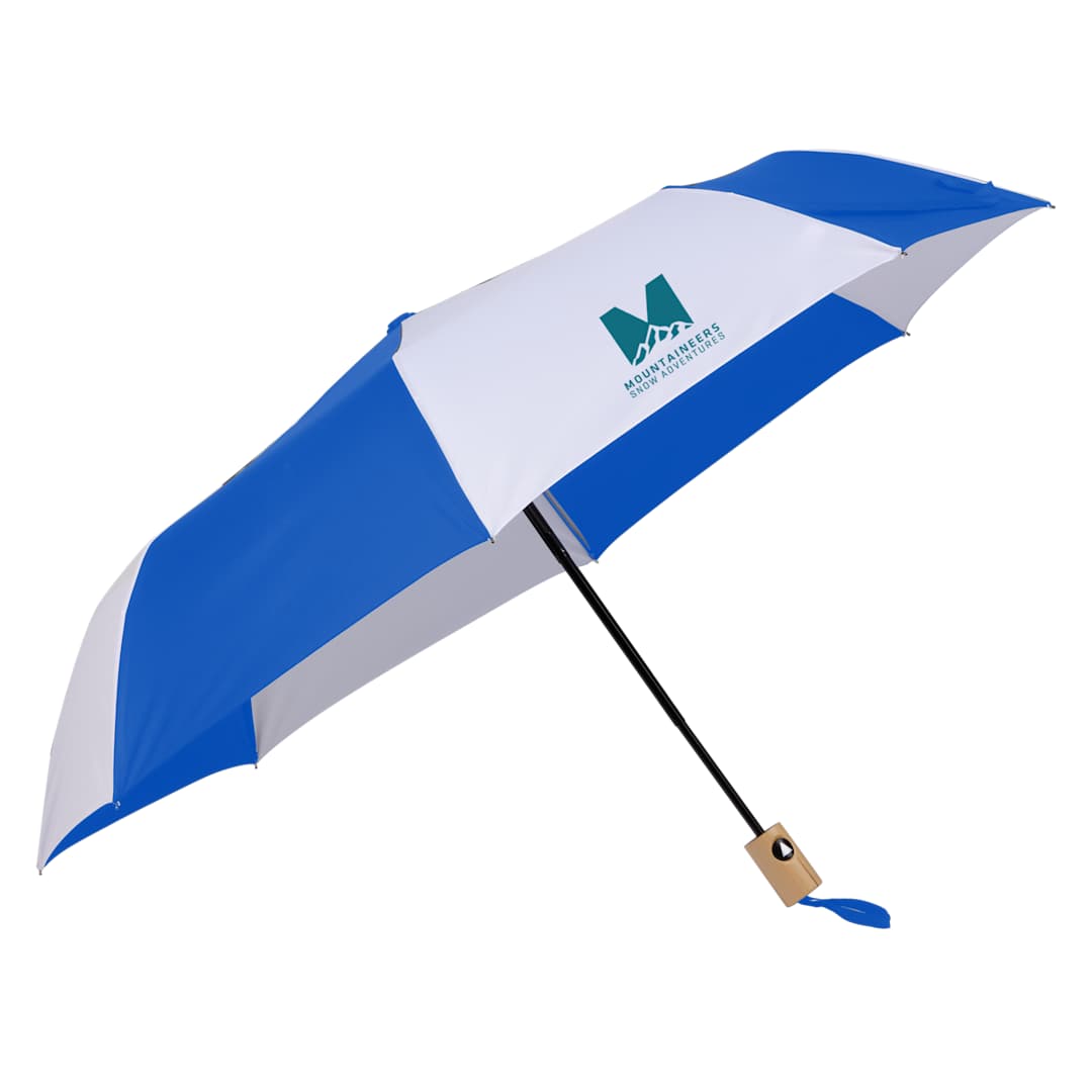 42" Recycled Folding Auto Open Umbrella - 5050-01 Blue