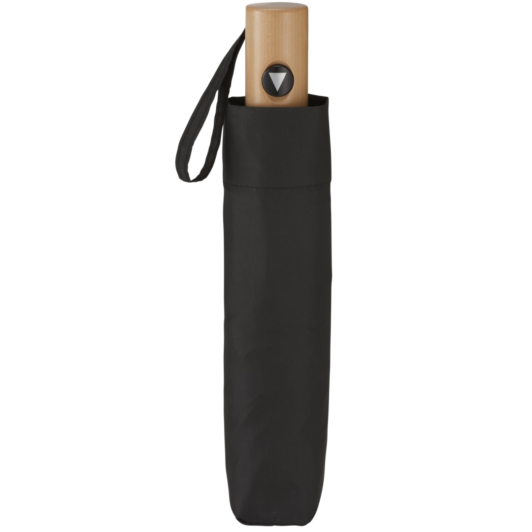 42" Recycled Folding Auto Open Umbrella - 5050-01 Black