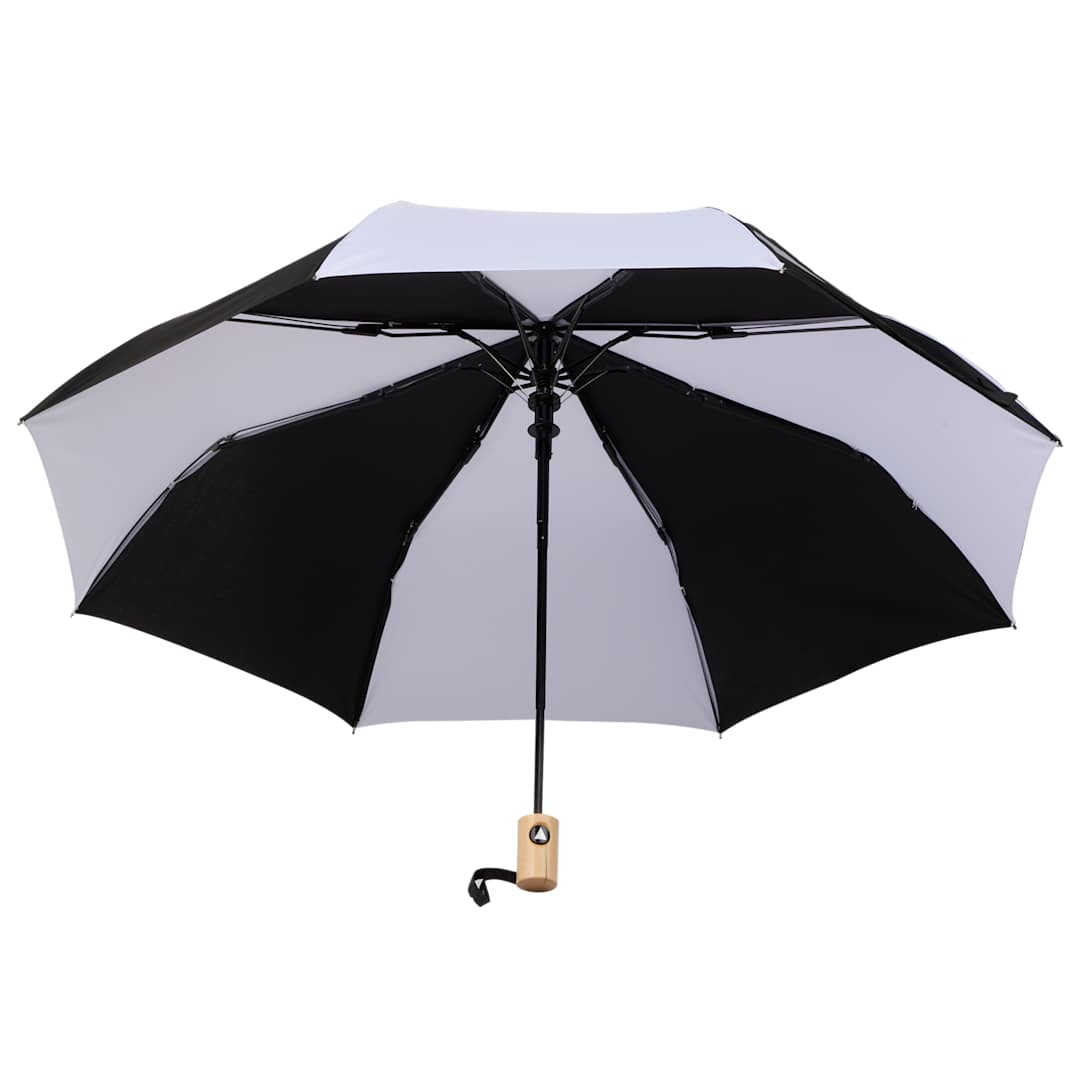 42" Recycled Folding Auto Open Umbrella - 5050-01 Black