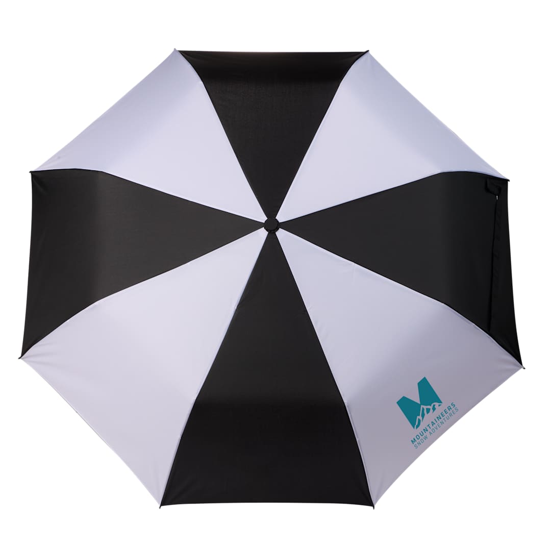 42" Recycled Folding Auto Open Umbrella - 5050-01 Black