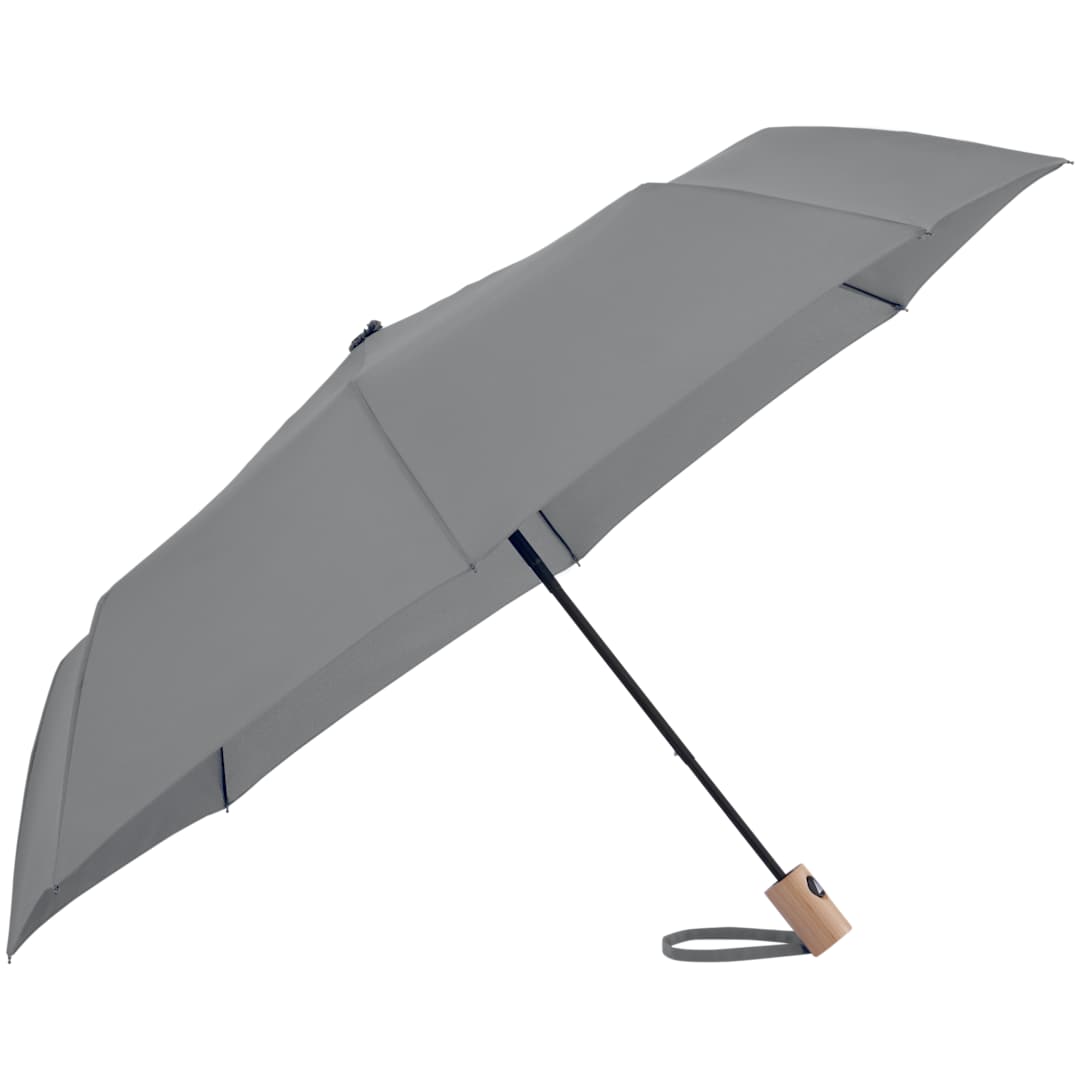42" Recycled Folding Auto Open Umbrella - 5050-01 Gray