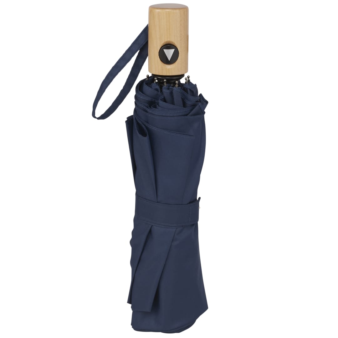 42" Recycled Folding Auto Open Umbrella - 5050-01 Blue