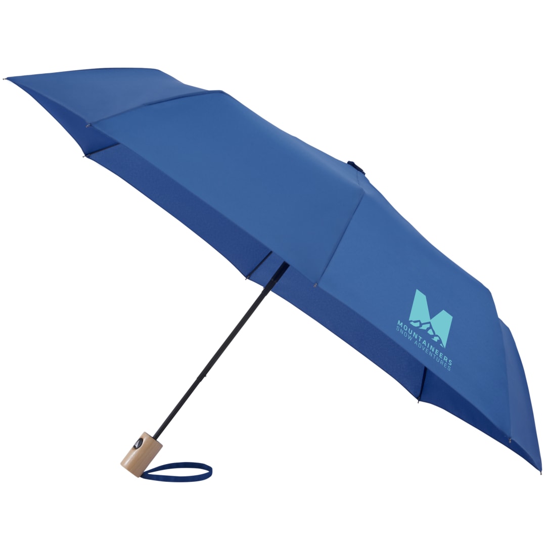 42" Recycled Folding Auto Open Umbrella - 5050-01 Blue