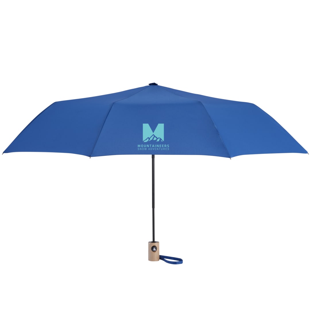 42" Recycled Folding Auto Open Umbrella - 5050-01 Blue