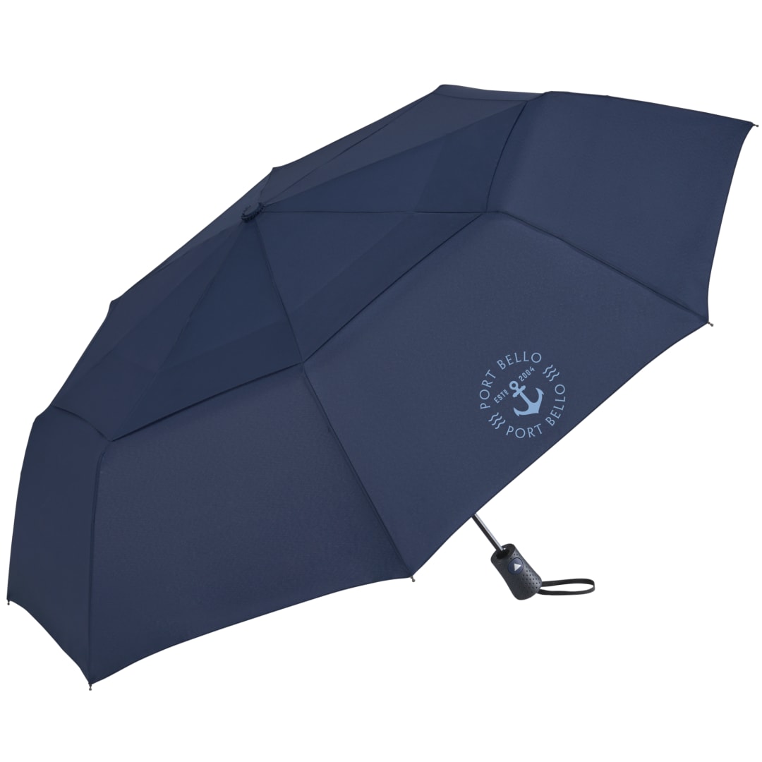 46" Recycled Auto Open Umbrella - 5050-02 Blue