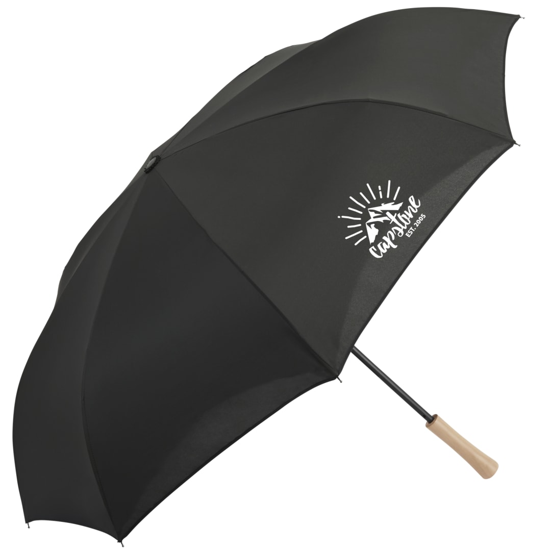 48" Recycled Manual Inversion Umbrella - 5050-03 Black