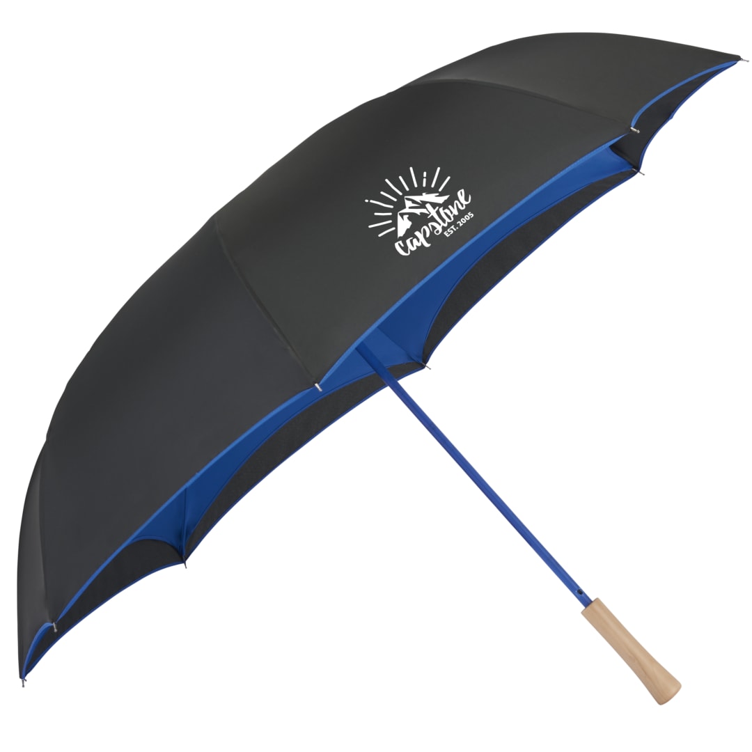 48" Recycled Manual Inversion Umbrella - 5050-03 Blue