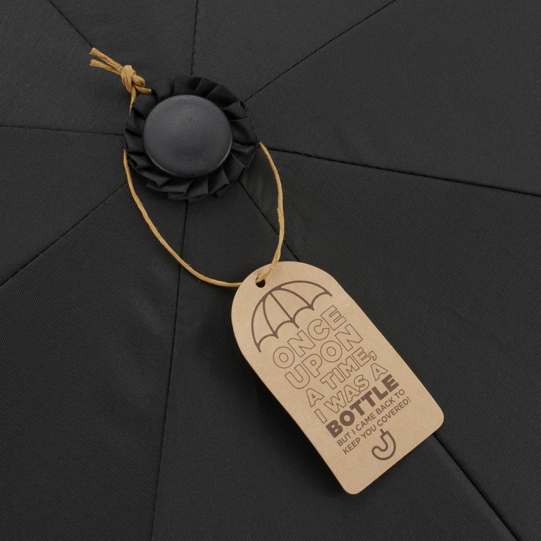 48" Recycled Manual Inversion Umbrella - 5050-03 Black