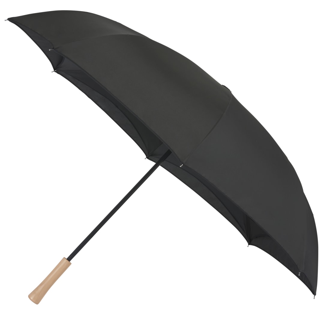 48" Recycled Manual Inversion Umbrella - 5050-03 Black